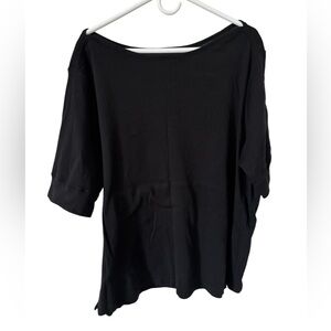 WHITE STAG WOMEN’S BLACK SHORT SLEEVE TOP